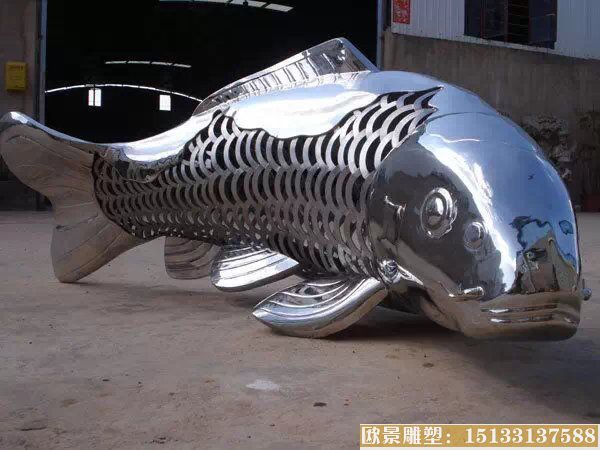 不锈钢雕塑鱼 动物不锈钢雕塑 (2)