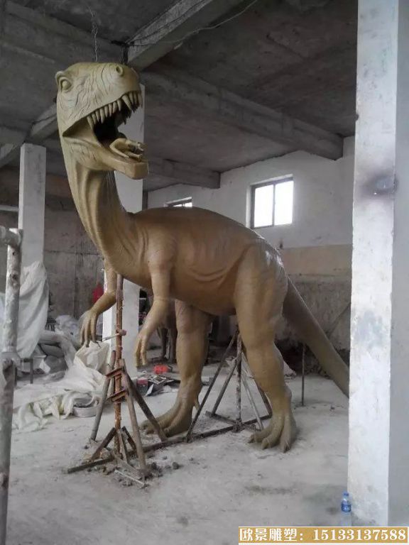 恐龙雕塑，玻璃钢仿真动物雕塑6