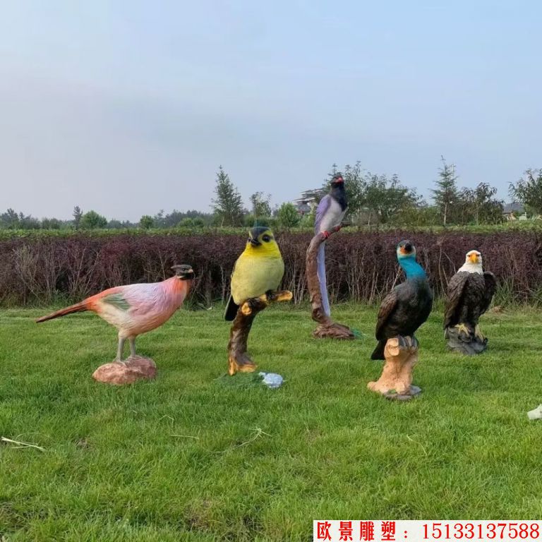 玻璃钢鸟雕塑,各种鸟雕塑2