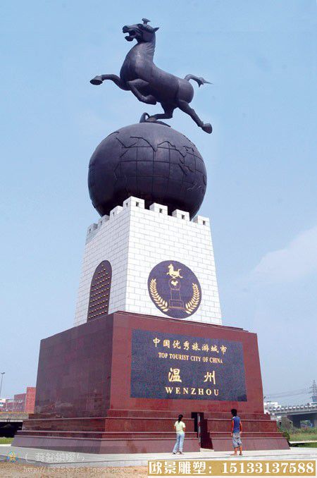 温州地标性铜雕塑，马踏飞燕铜雕塑